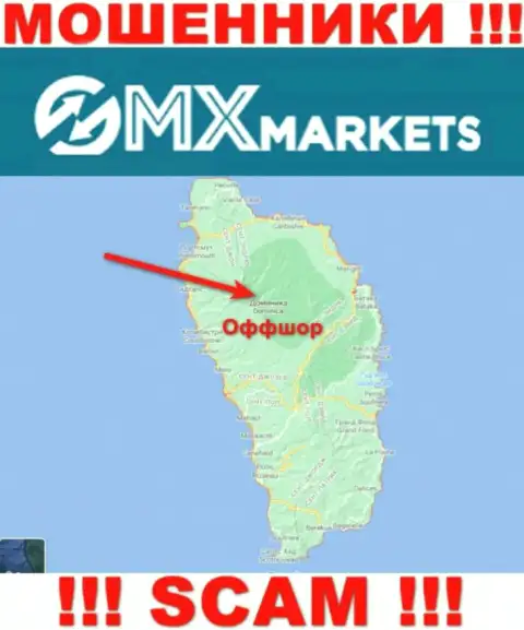 Не доверяйте ворам GMXMarkets, потому что они базируются в оффшоре: Dominica