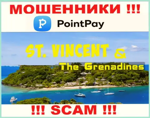 PointPay сообщили на сайте свое место регистрации - на территории Кингстаун, Сент-Винсент и Гренадины