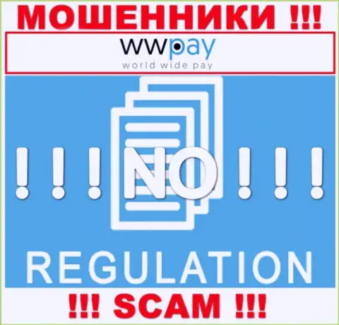 Деятельность WWPay НЕЗАКОННА, ни регулятора, ни лицензионного документа на осуществление деятельности НЕТ