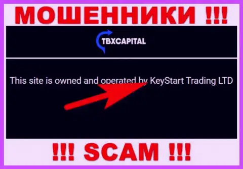 Кидалы TBXCapital не скрыли свое юр. лицо - это KeyStart Trading LTD