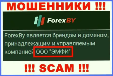 На официальном интернет-сервисе Forex BY говорится, что данной компанией руководит ООО ЭМФИ