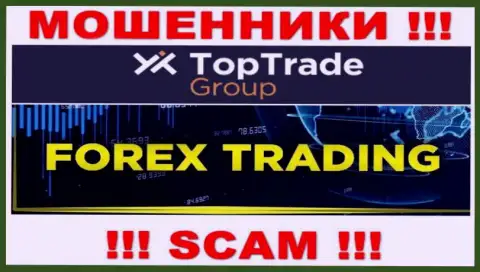 TopTrade Group - это интернет мошенники, их деятельность - Форекс, направлена на слив вложенных денег наивных людей