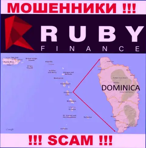 Контора Ruby Finance ворует вложенные денежные средства доверчивых людей, зарегистрировавшись в оффшорной зоне - Содружество Доминики