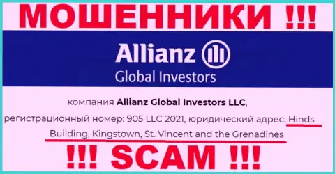 Оффшорное расположение AllianzGI Ru Com по адресу Хиндс Билдинг, Кингстаун, Сент-Винсент и Гренадины позволило им свободно обворовывать