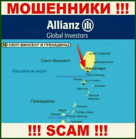AllianzGI Ru Com свободно оставляют без средств, поскольку расположены на территории - Kingstown, St. Vincent and the Grenadines