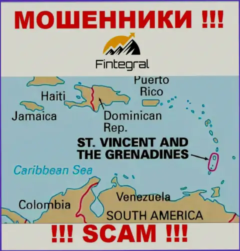St. Vincent and the Grenadines - именно здесь зарегистрирована противоправно действующая контора Финтеграл
