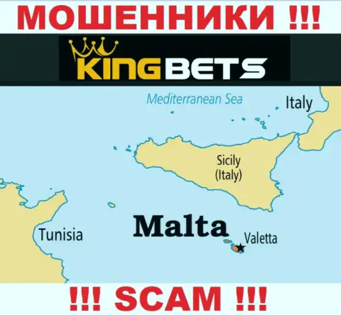 KingBets - это мошенники, имеют офшорную регистрацию на территории Мальта