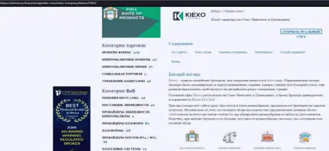 Обзор о работе форекс брокерской организации Киехо Ком, представленный на онлайн-ресурсе Директори ФинансМагнатес Ком