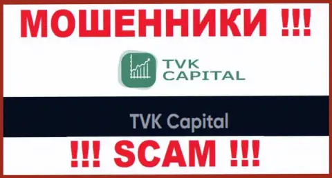 TVK Capital - юридическое лицо internet обманщиков TVKCapital Com