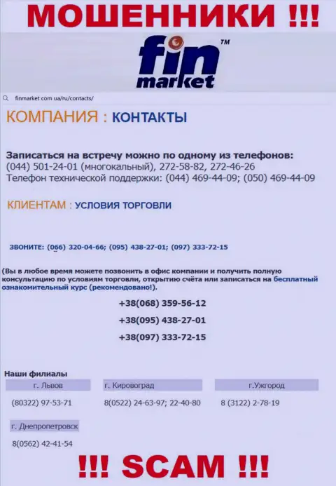 У FinMarket имеется не один номер телефона, с какого именно будут звонить вам неведомо, будьте крайне внимательны