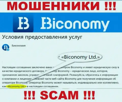 Юридическое лицо, владеющее интернет-мошенниками Biconomy Com - это Biconomy Ltd
