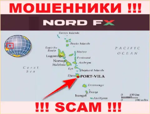 NordFX указали на интернет-сервисе свое место регистрации - на территории Вануату