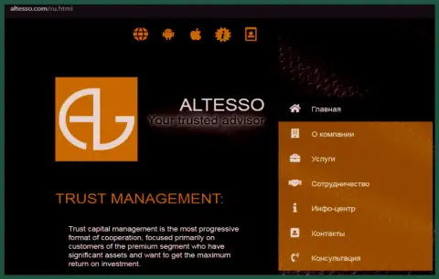 Официальный веб-ресурс организации AlTesso Com